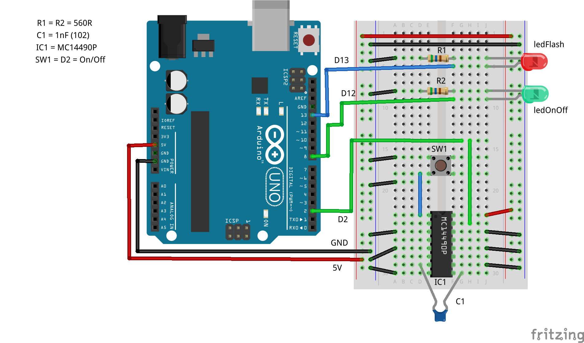 INT0 Sketch with MC14490P debouncing